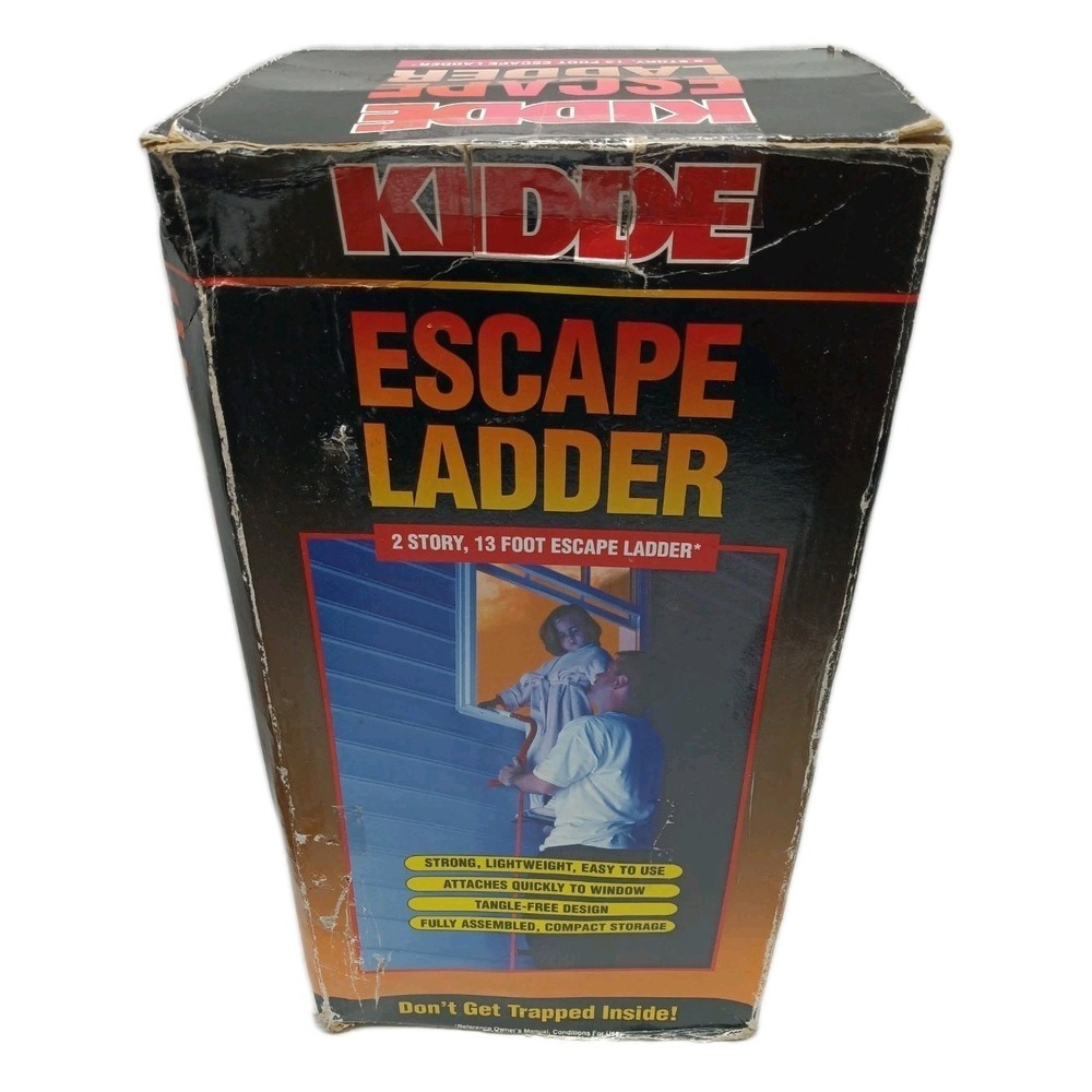 Kidde 2-Story 13 Foot Fire Escape Ladder KL-2S REV A Red White Silver *OPEN BOX*